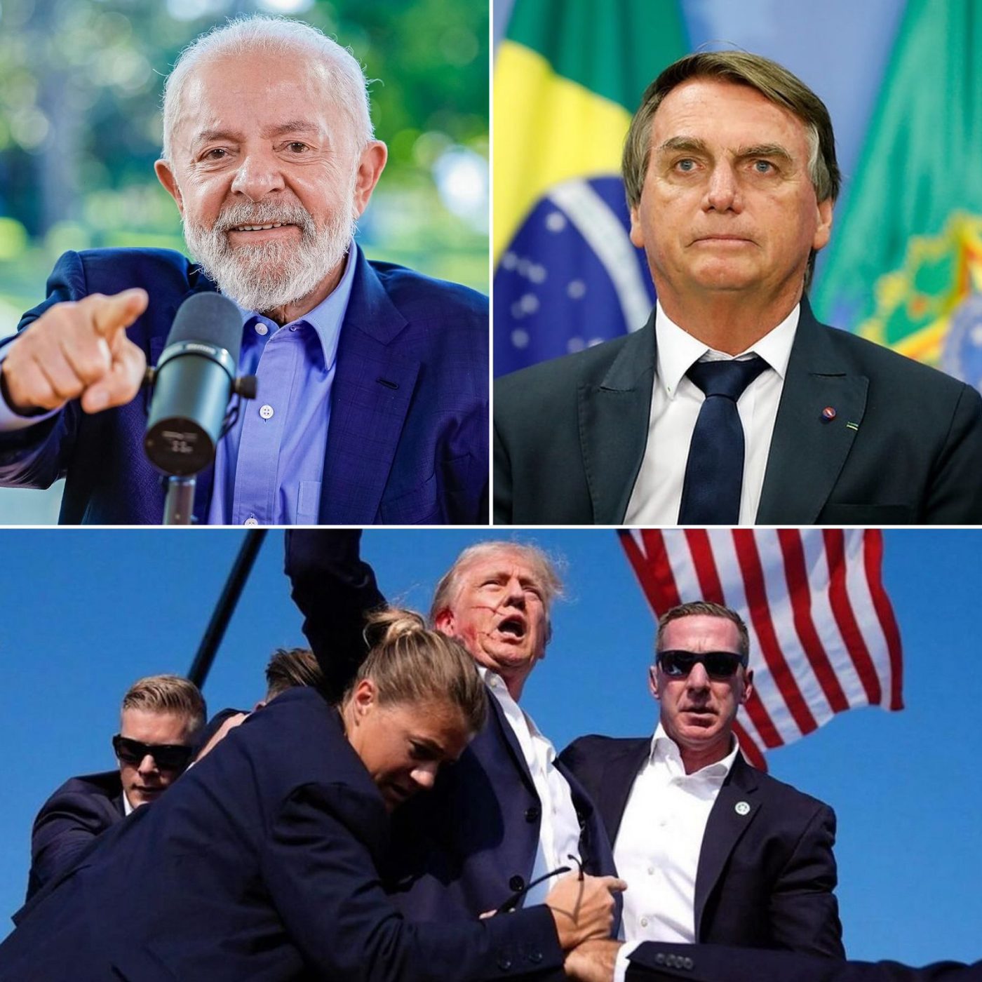 Lula e Bolsonaro se manifestam após atentado contra Donald Trump