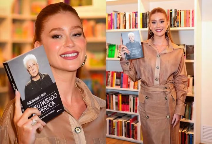 Marina Ruy Barbosa exibe aliança de diamante durante lançamento de livro em SP