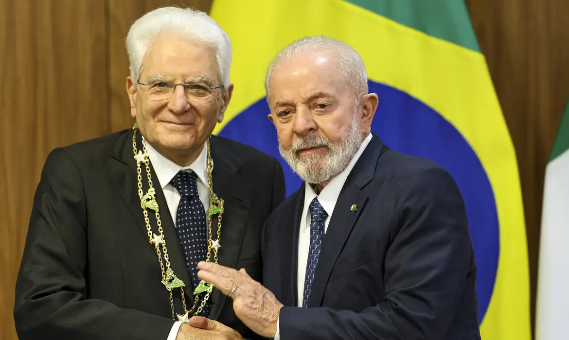 Lula recebe presidente da Itália e pede solução para acordo de europeus com Mercosul