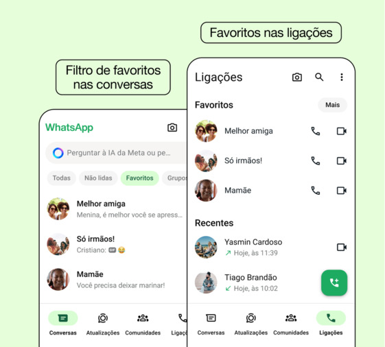 WhatsApp lança recurso que permite favoritar contatos; entenda