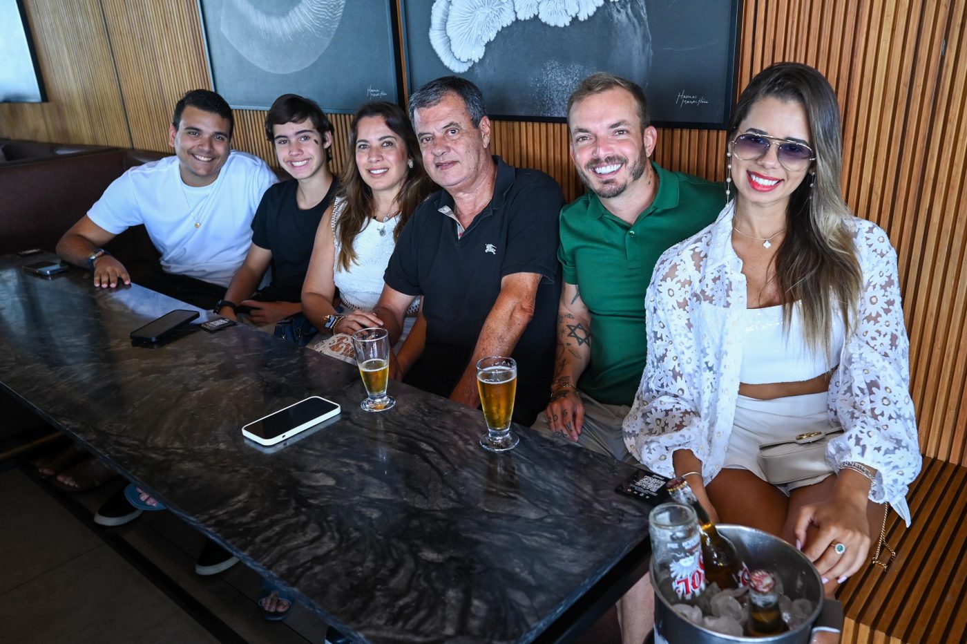 Luiz Garcia, Guilherme, Nívea, César Oliveira, Dinão Chicafé e Juliana Trindade