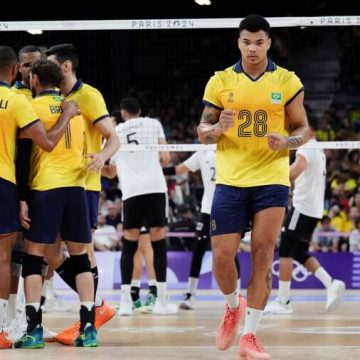 Paris-2024: Brasil vence Egito por 3 sets a 0 e avança às quartas de final no vôlei masculino