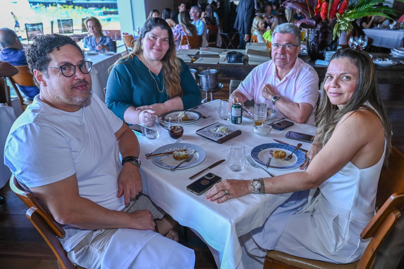 Roberto Araújo, Tais Tardin, Sérgio Lima e Patrícia Lordelo