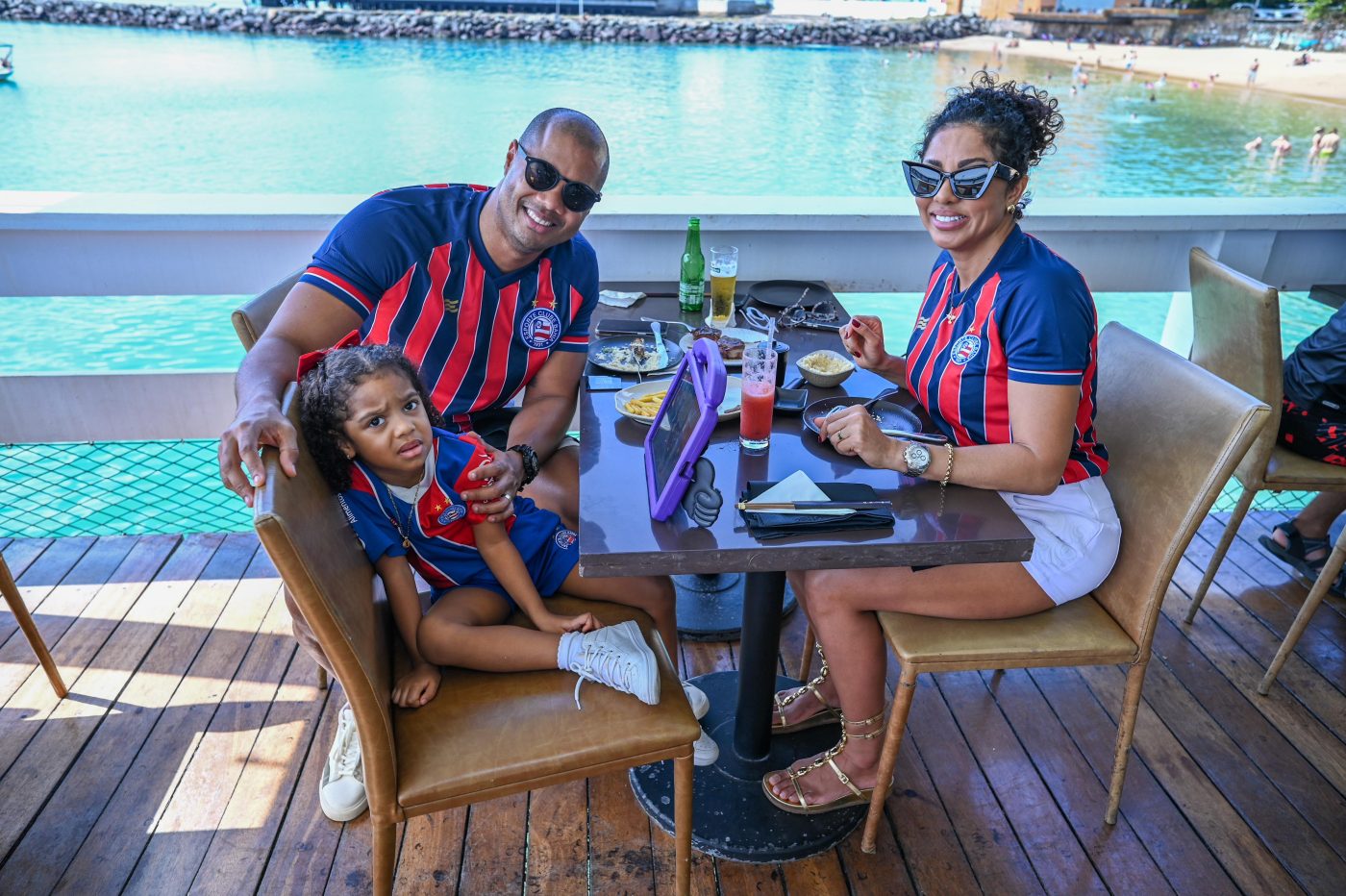 Luís Paulo, Júlia Renata e Maria Julia Santos