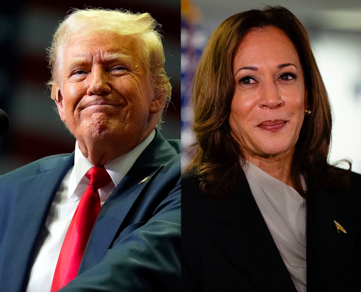 Pesquisa mostra Kamala Harris à frente de Donald Trump, com 49% contra 45%