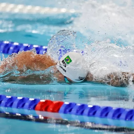 Guilherme Caribé se despede de Paris: nadador baiano não avança nos 50m livre