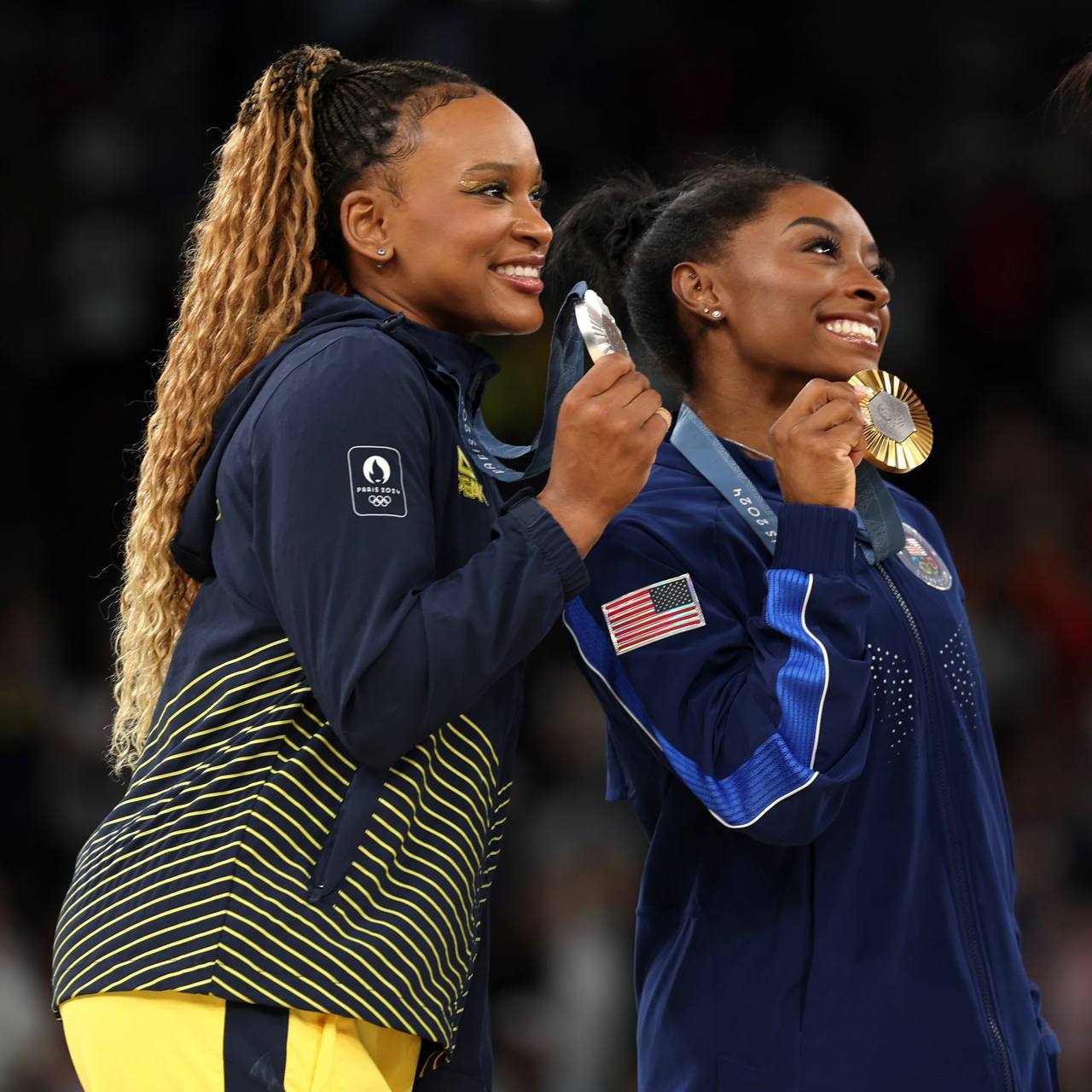 Simone Biles diz que não quer mais competir com Rebeca Andrade após ouro olímpico