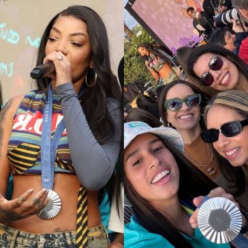 Seleção Feminina do Brasil comemora medalha de prata com show exclusivo de Ludmilla