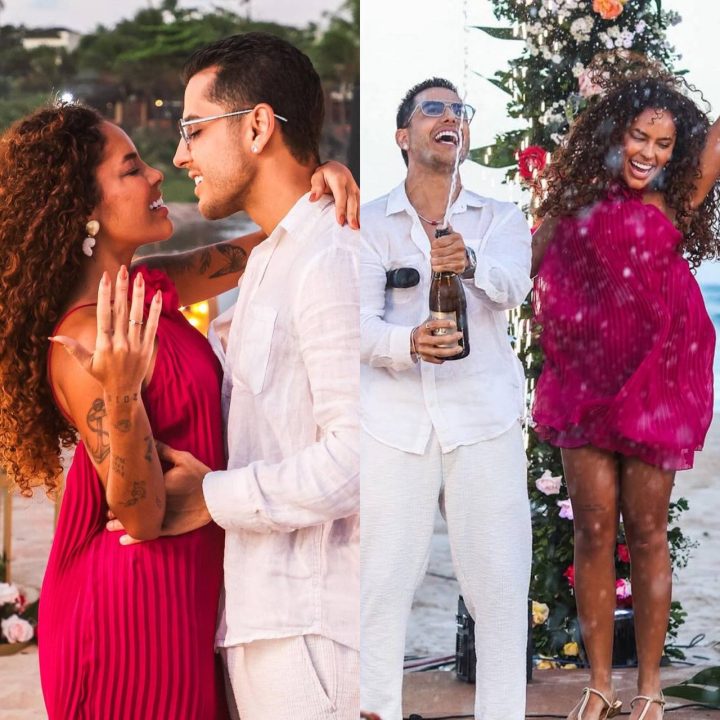 Kevi Jonny pede Sthe Matos em casamento com surpresa romântica na praia