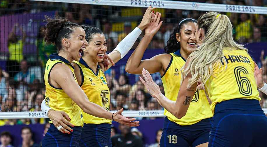 Paris-2024: Brasil vence Japão no vôlei feminino e avança na competição