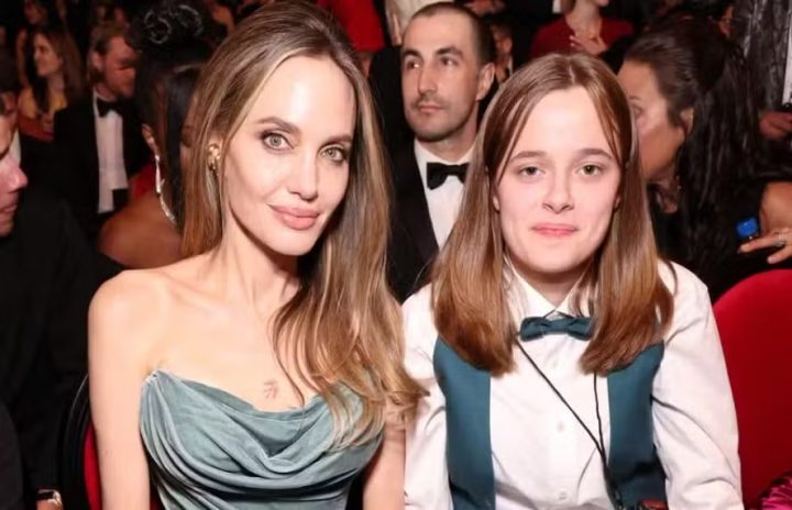 Caçula de Angelina Jolie e Brad Pitt é flagrada trabalhando como recepcionista