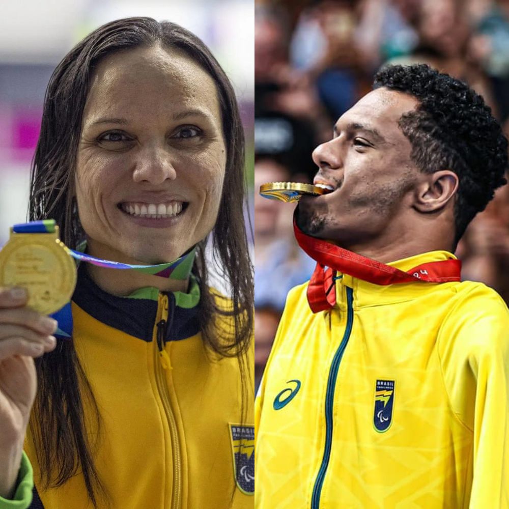 Dois ouros para o Brasil! Gabrielzinho e Carol levam a melhor na natação dos Jogos Paralímpicos 2024