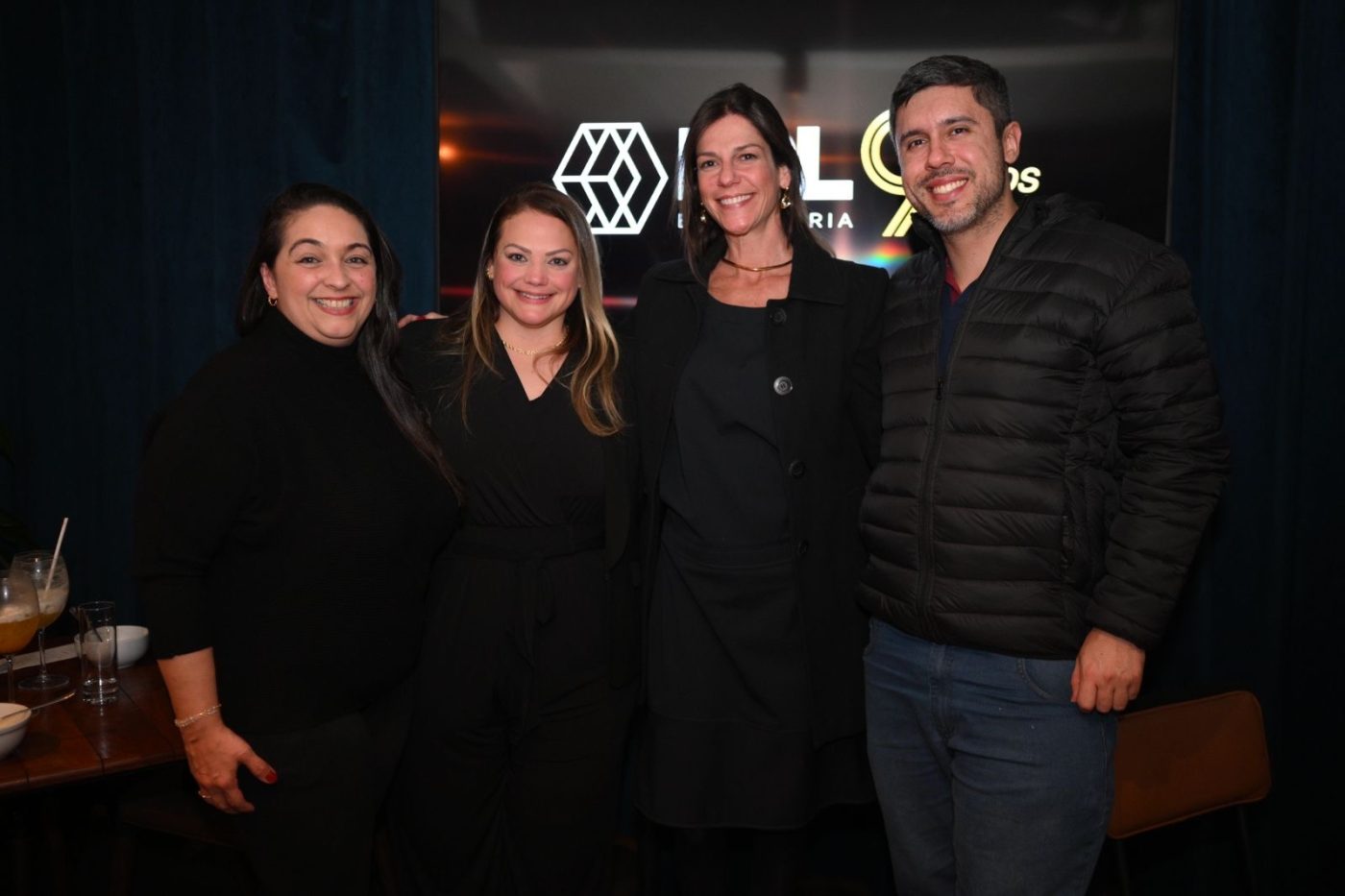 Karen Cantoni, Estela Maia, Daniela Salem e Leonardo Chaves