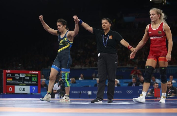 Brasileira Giullia Penalber, do wrestling, conquista resultado inédito nas Olimpíadas de Paris
