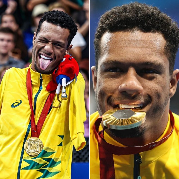 Nadador Gabriel Araújo conquista 1º ouro do Brasil na Paralimpíada