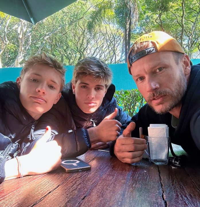 Rodrigo Hilbert posta registro raro com os filhos: ‘Almoço com meus ‘pequenos”