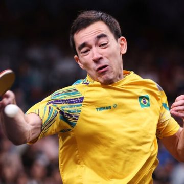 Paris-2024: Hugo Calderano perde e vai disputar a medalha de bronze no tênis de mesa