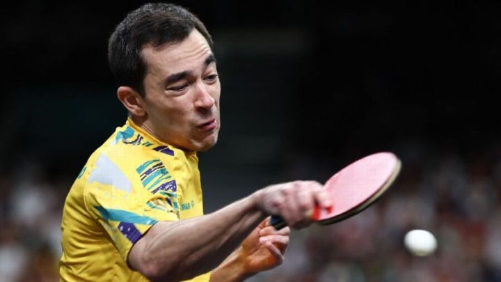 Paris-2024: Brasil perde para a França e é eliminado nas quartas do torneio de equipes do tênis de mesa