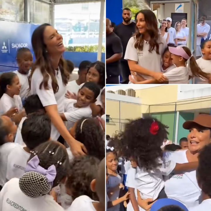 Ivete Sangalo surpreende crianças ao visitar projeto social em Salvador; veja vídeo