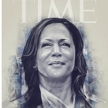 Kamala Harris estampa capa da revista Time