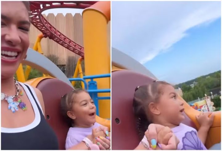 Lore Improta mostra primeira vez da filha em montanha-russa da Disney; veja vídeo