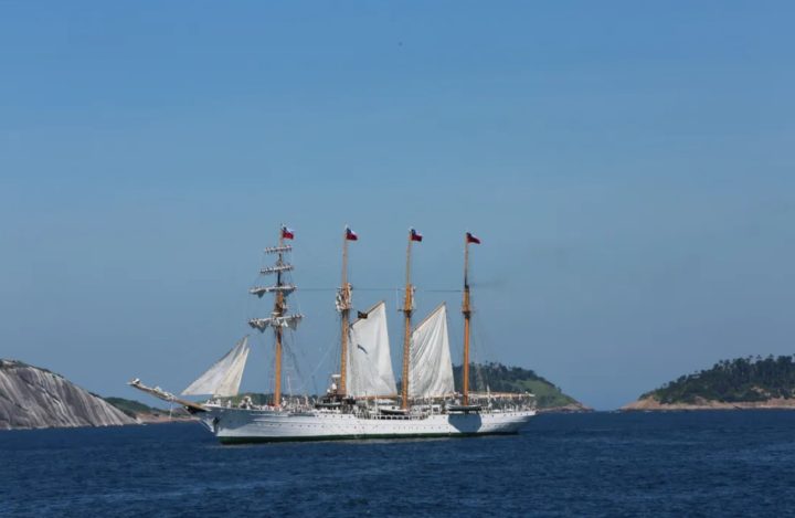 Navio-Escola ‘Esmeralda’, da Marinha chilena, estará aberto à visitação pública no domingo em Salvador
