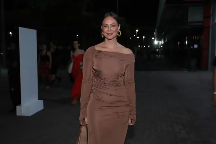 Paolla Oliveira aposta em look elegante para show de Caetano e Bethânia no Rio de Janeiro