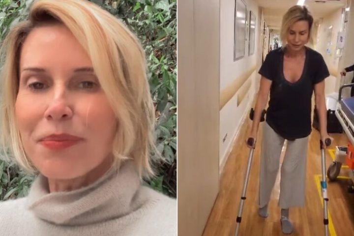 Paula Burlamaqui passa por cirurgia no quadril e fala sobre recuperação: “Muita dor”