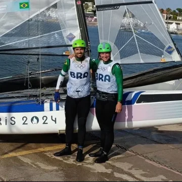 Barco Chitãozinho e Xororó estreia na Vela nos Jogos Olímpicos Paris 2024