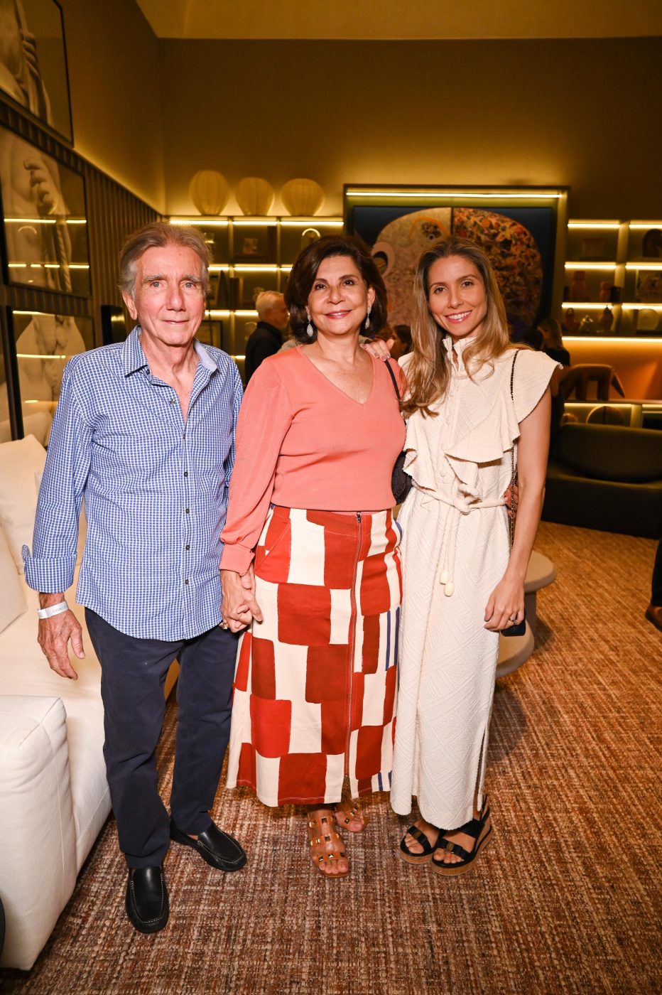 Paulo, Márcia e Rafaela Meccia