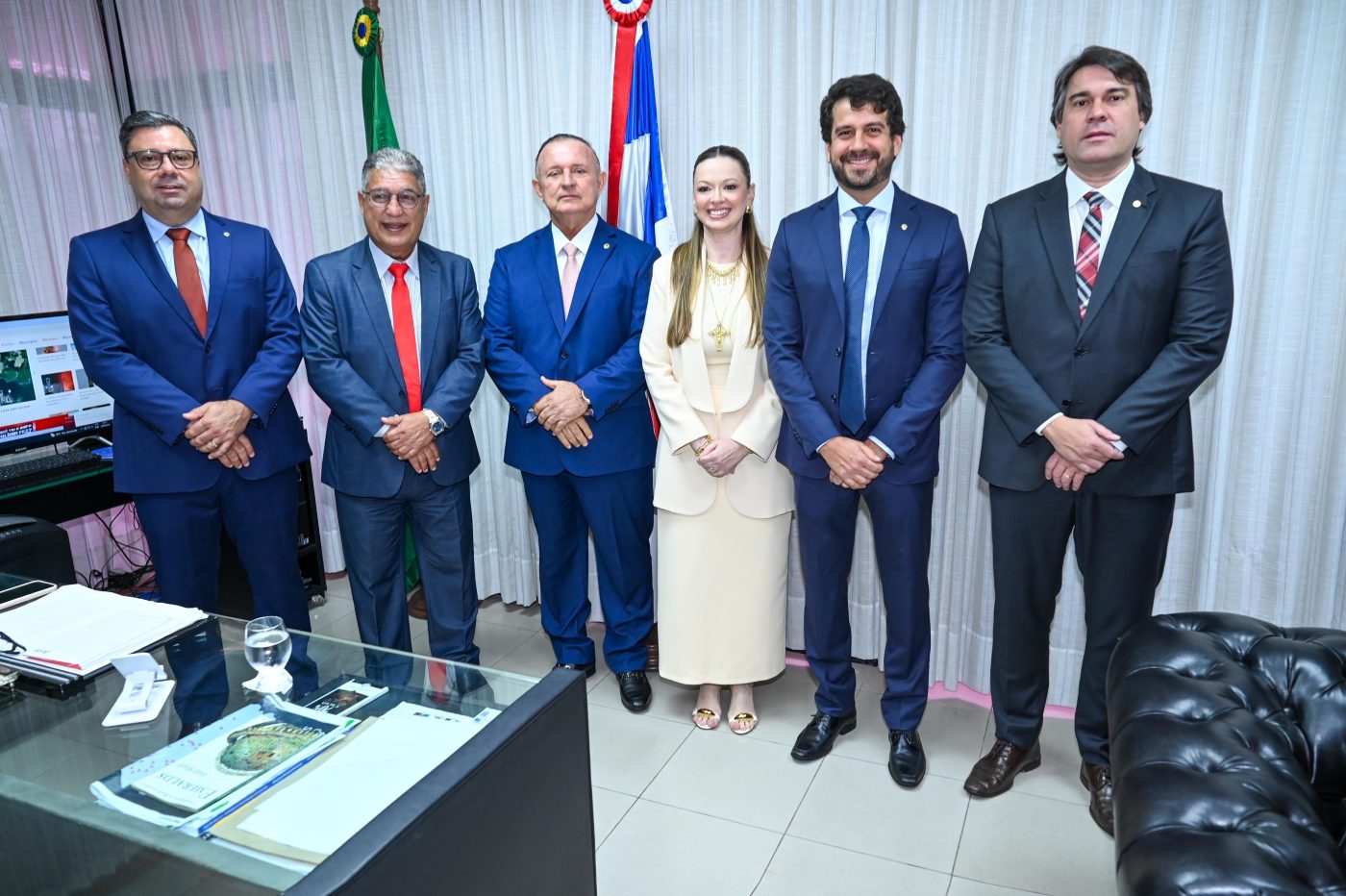 Emerson Penalva, Rosemberg Pinto, Adolfo Menezes, Isabela Suarez, Manuel Rocha e Niltinho