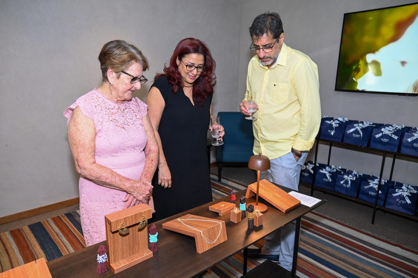 Marlene Simões, Thaís Brito e Evaldo Simões