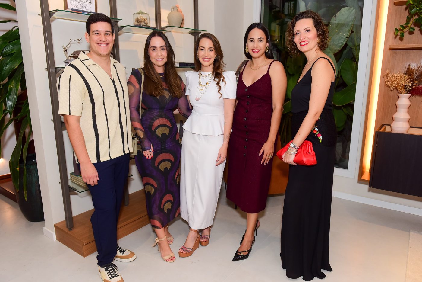 Marcus Bacelar, Lívia Novaes, Annalu Novais, Caroline Gomes e Flávia Martins