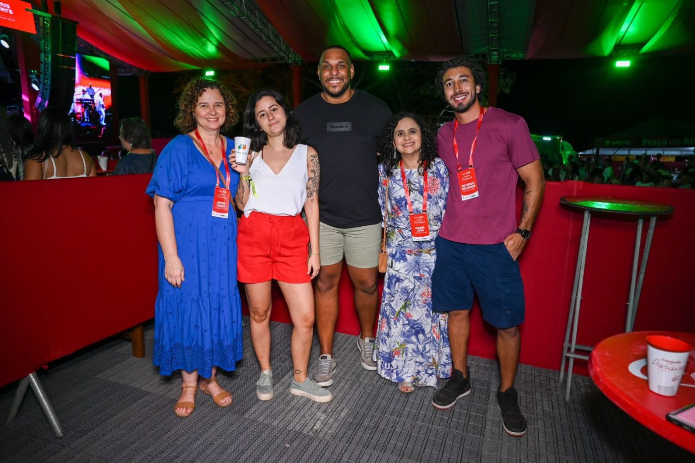 Amine Darzé, Alícia Guerreiro, Vandeson Bonifácio, Izabel Lima e Ricardo Meliande