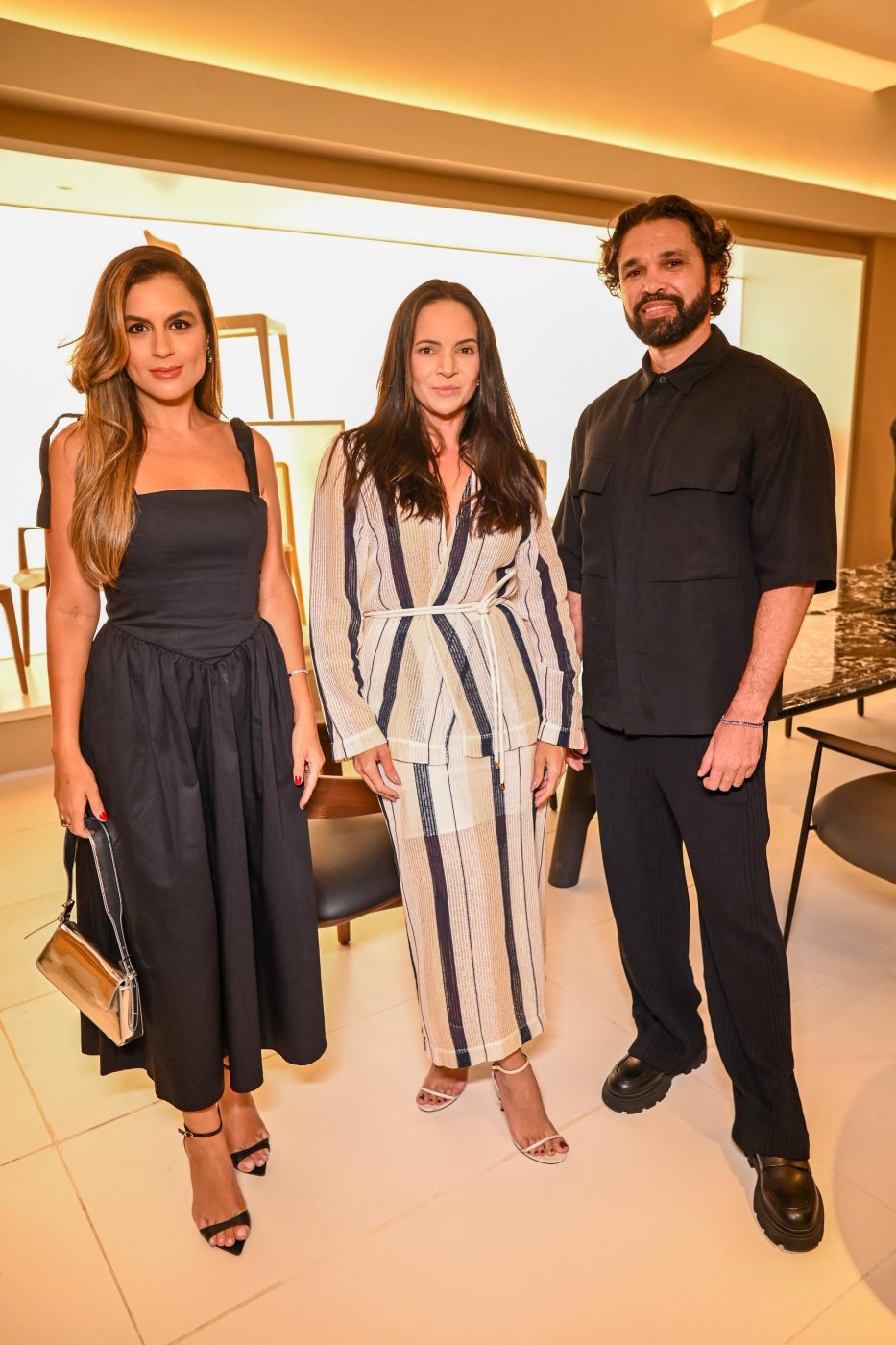 Bianca Mota, Caroline Brito e Danilo Oliveira