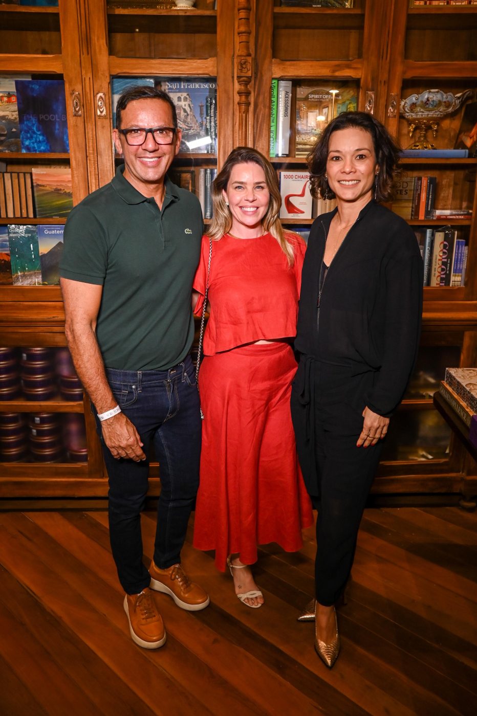 Rogério Menezes, Fabiane Lessa e Viviane Vieira