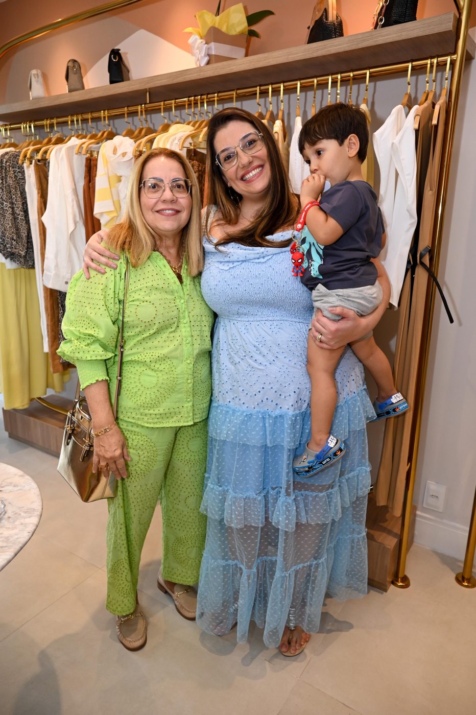 Solange, Rachel e Alexandre Rios