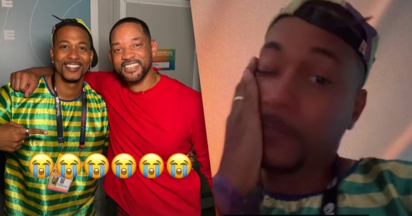 Sósia baiano realiza sonho e encontra Will Smith: “Preciso ir pra casa chorar”