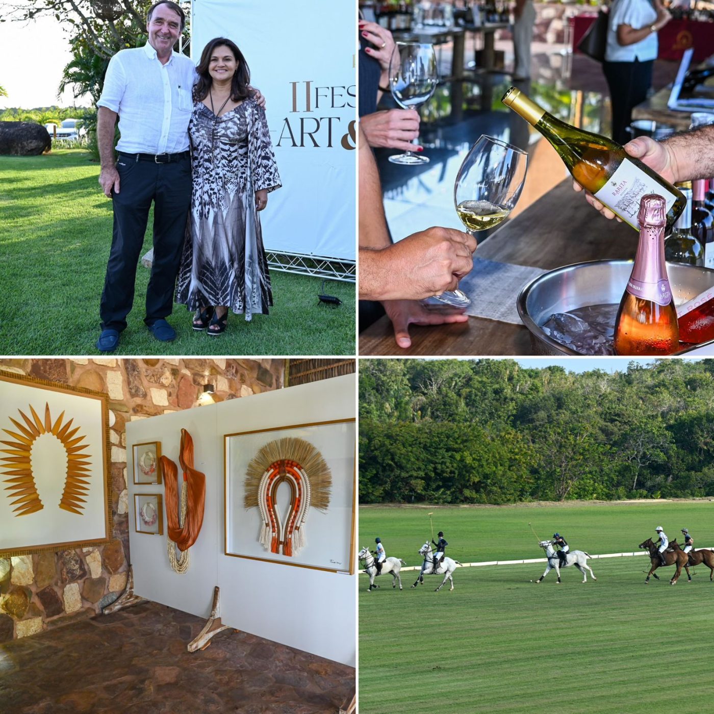 Giro de fotos: clube de polo no Litoral Norte realiza festival de vinhos, gastronomia, arte e esporte