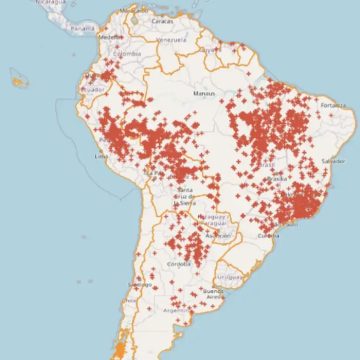 Brasil concentra 71,9% das queimadas na América do Sul nas últimas 48h