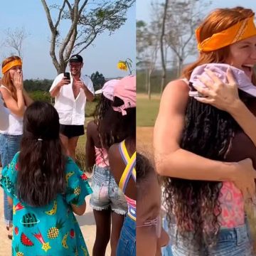 Giovanna Ewbank ganha festa de aniversário surpresa no rancho da família; veja vídeo