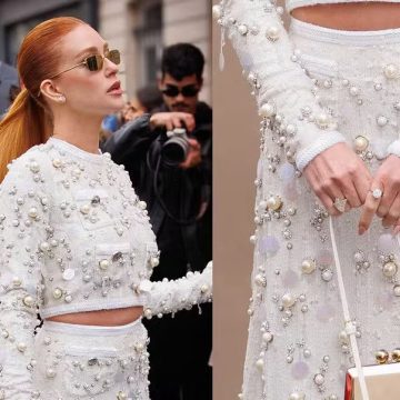 Marina Ruy Barbosa exibe anel de noivado milionário em desfile da semana de moda de Paris