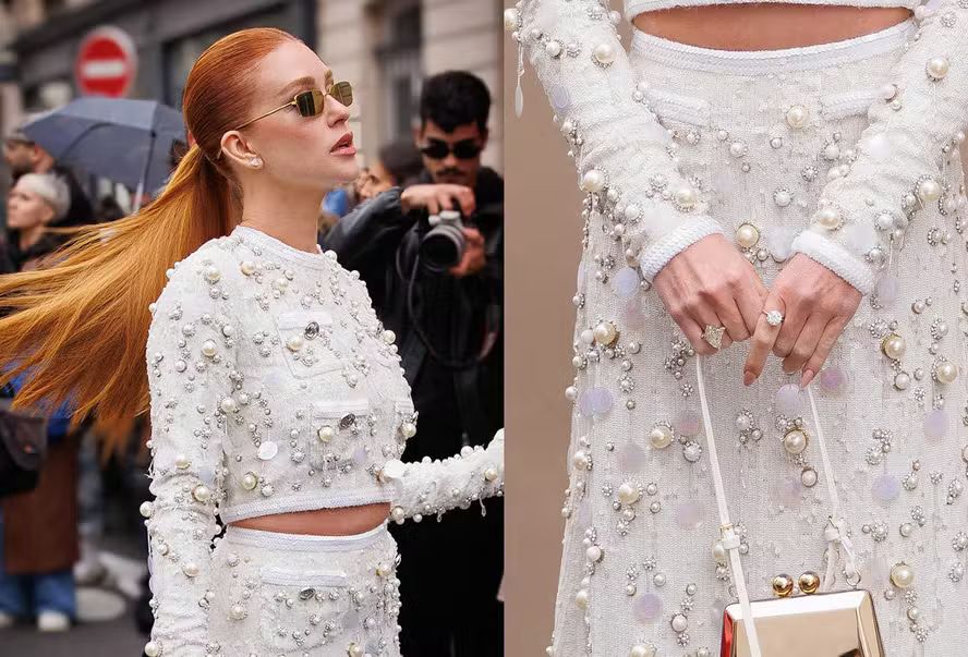 Marina Ruy Barbosa exibe anel de noivado milionário em desfile da semana de moda de Paris