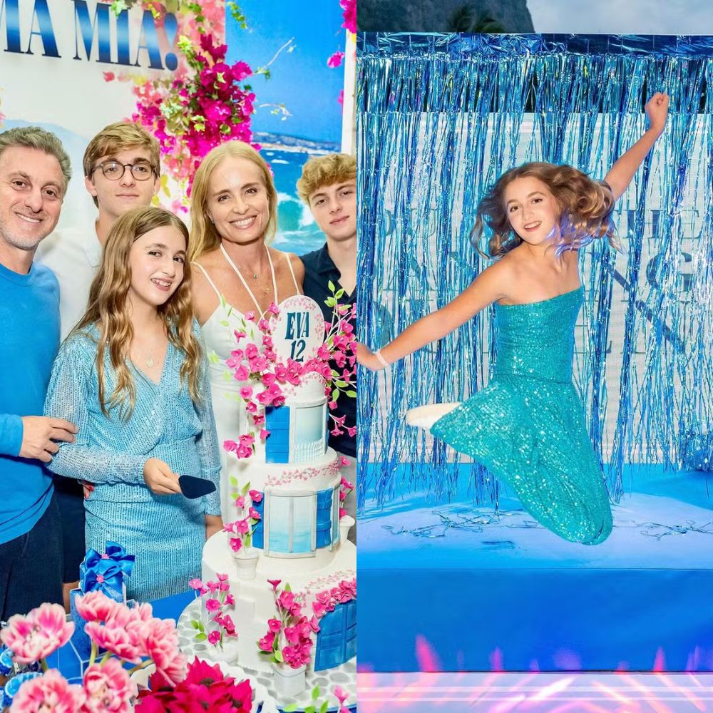 Eva, filha de Angélica e Huck, escolhe ‘Mamma Mia!’ como tema de aniversário de 12 anos; veja fotos