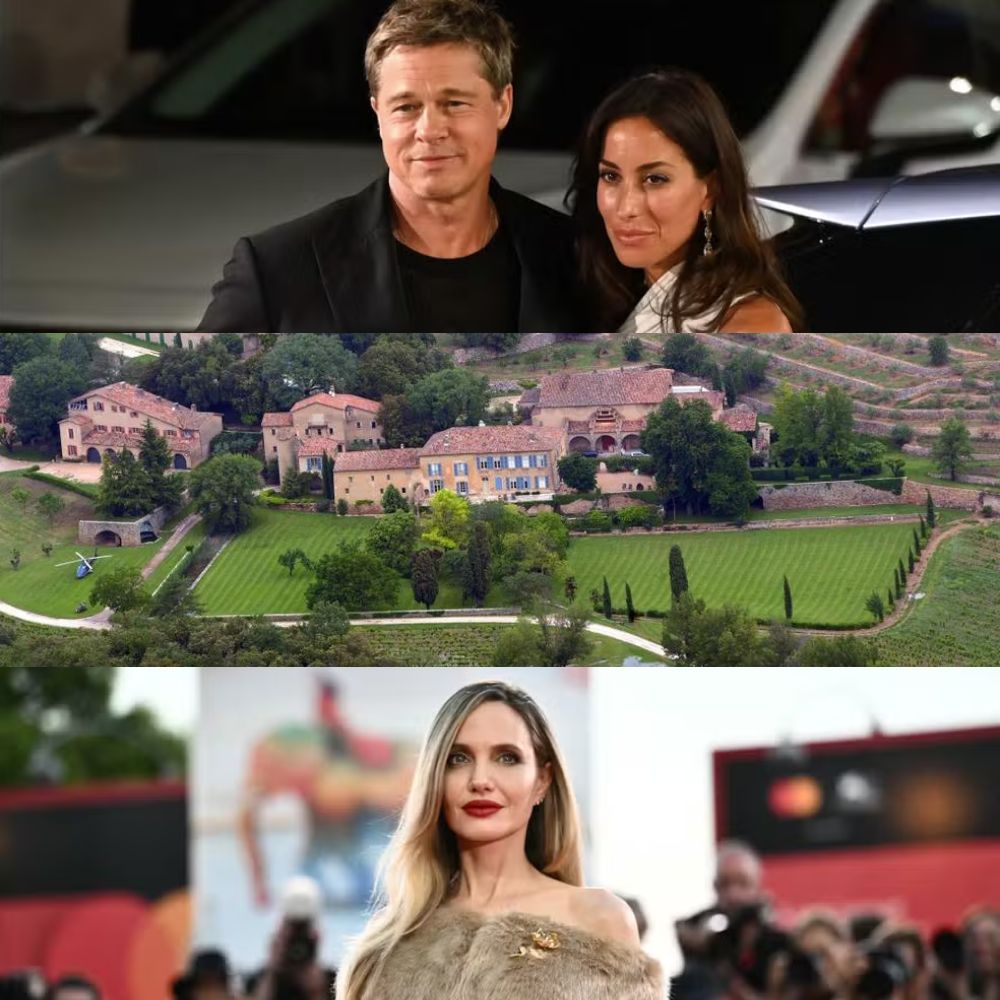 Brad Pitt e namorada desfrutam verão europeu em castelo envolvido em contenda judicial com Angelina Jolie