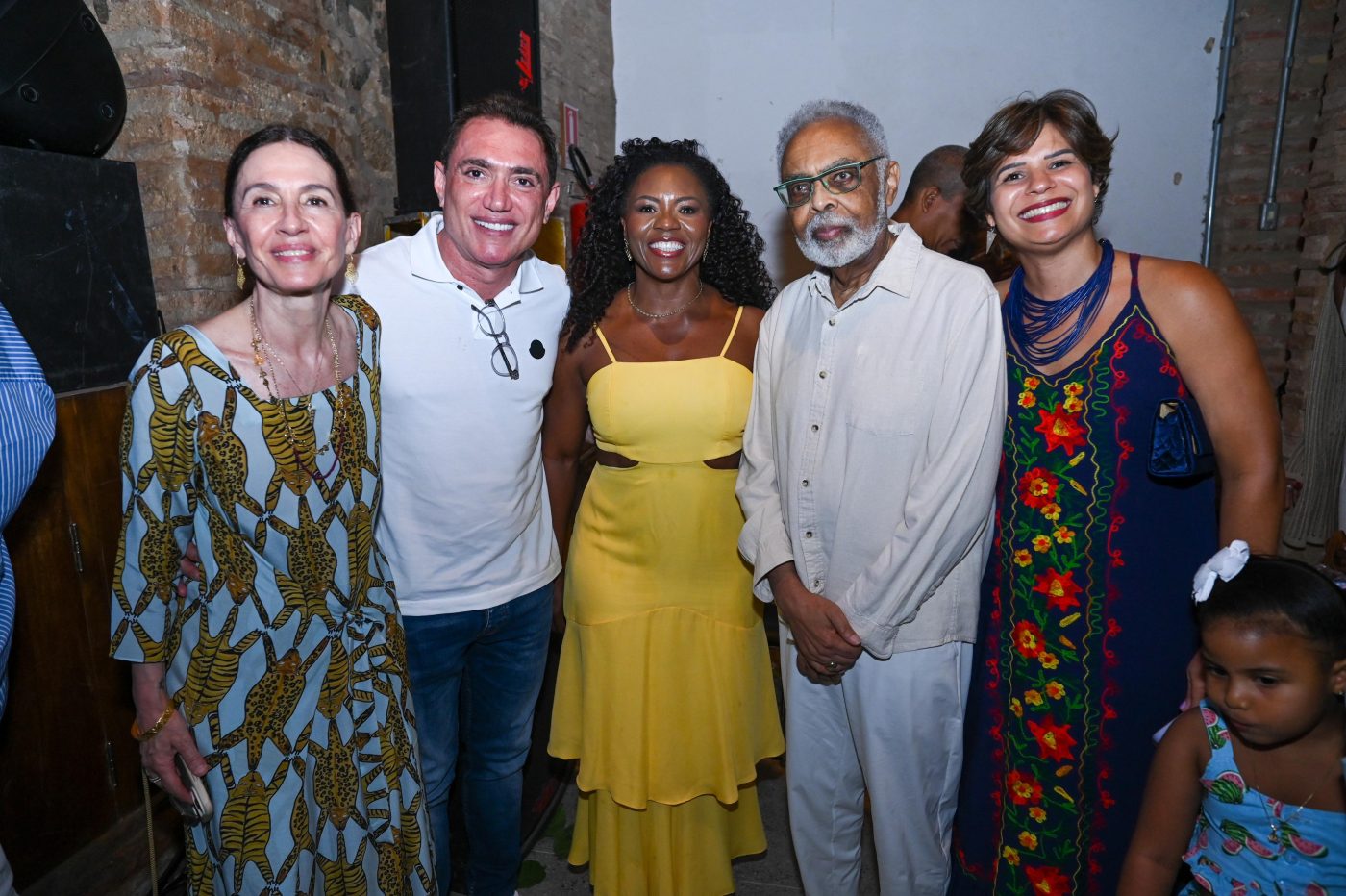 Flora Gil, Leonardo Góes,  Claudia Nascimento, Gilberto Gil e Liliane Alcântara