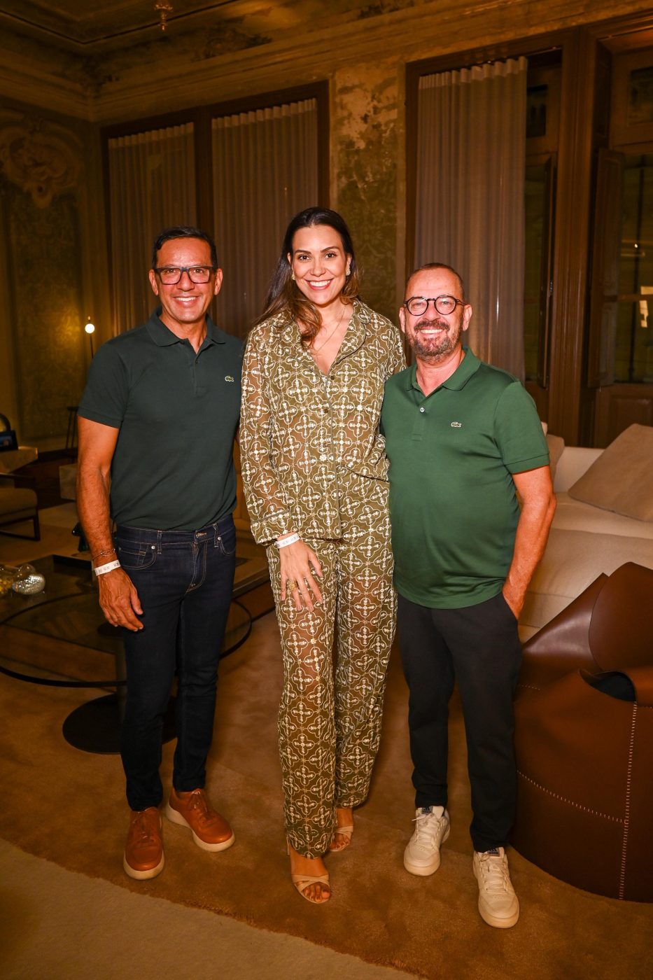 Rogério Menezes, Rafaela Santana e Ivan Rocha