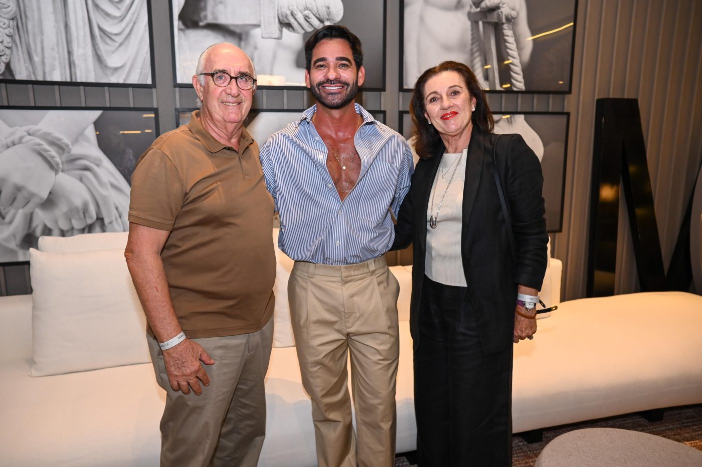 Maurício Stern, Marlon Gama e Maria Tereza