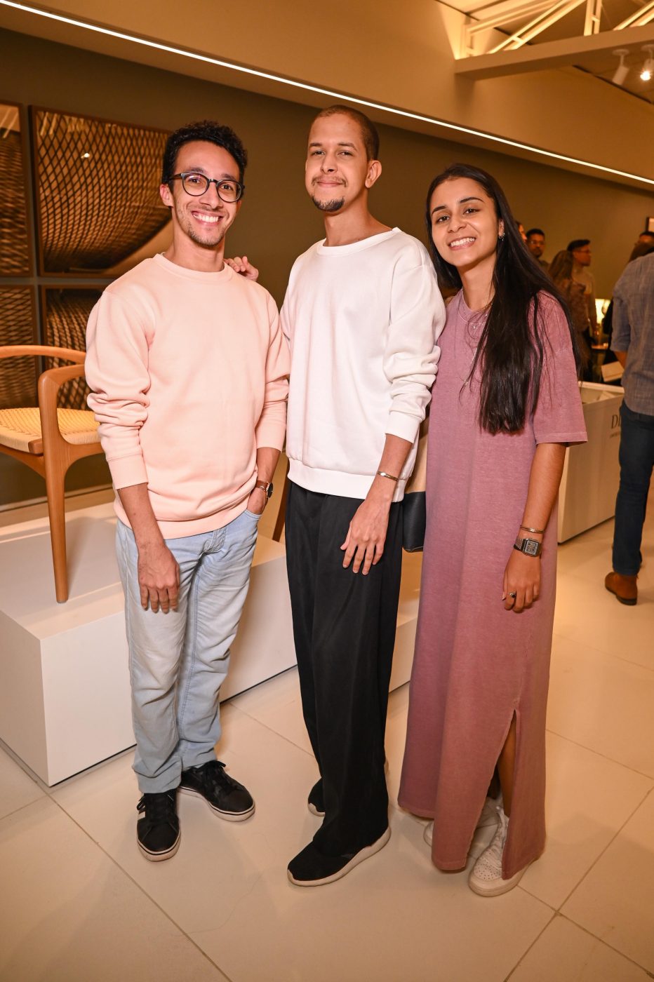 Felipe Souza, Nelson Chagas e Fernanda Araújo