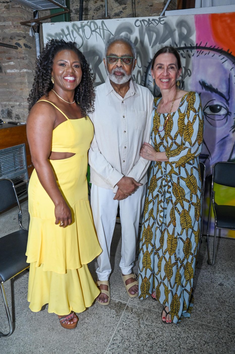 Claudia Nascimento, Gilberto Gil e Flora Gil